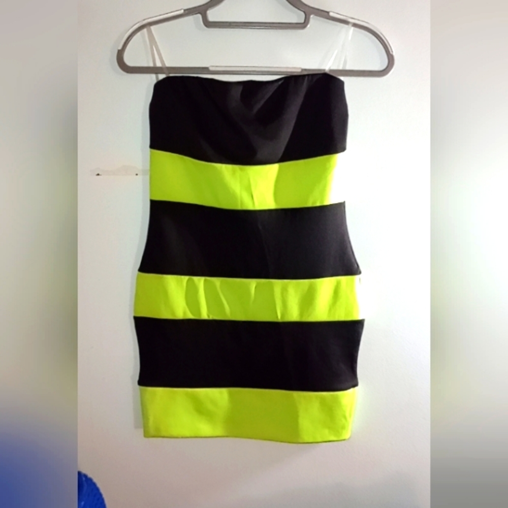 A tiny mini dress